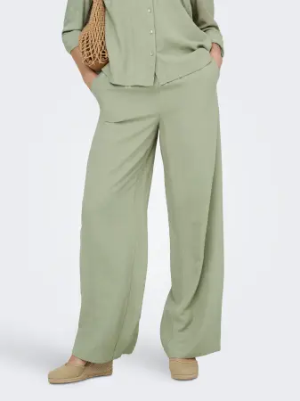JdyCaya linen pant Laurel Oak