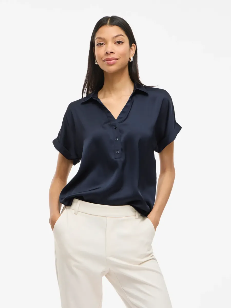 ViEnna Ravenna ss top navy blazer