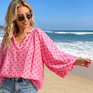 Dotti blouse met pof mouw