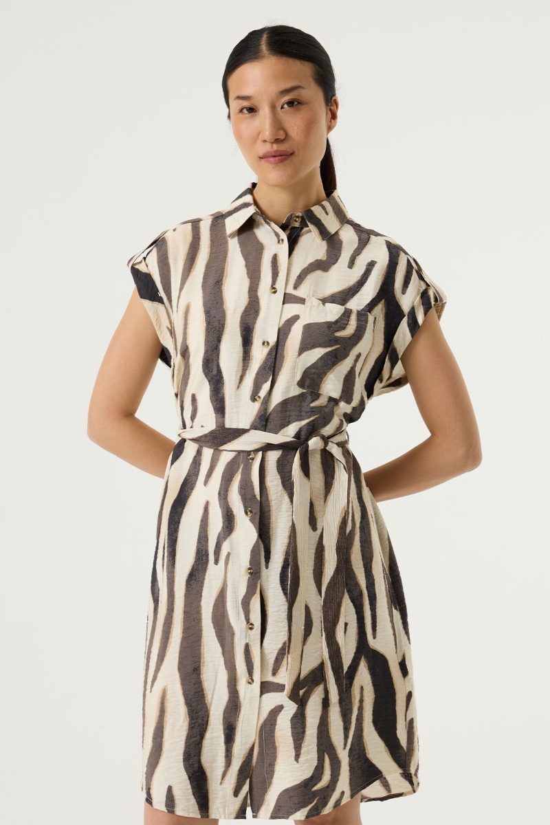 Jurk print turtledove