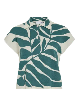ViRyona Jacquard knit polo