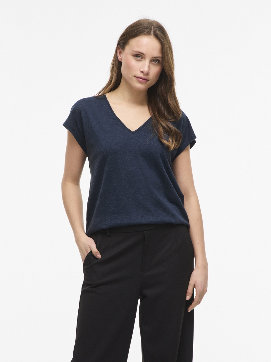 ViSyma V-neck top Navy Blazer