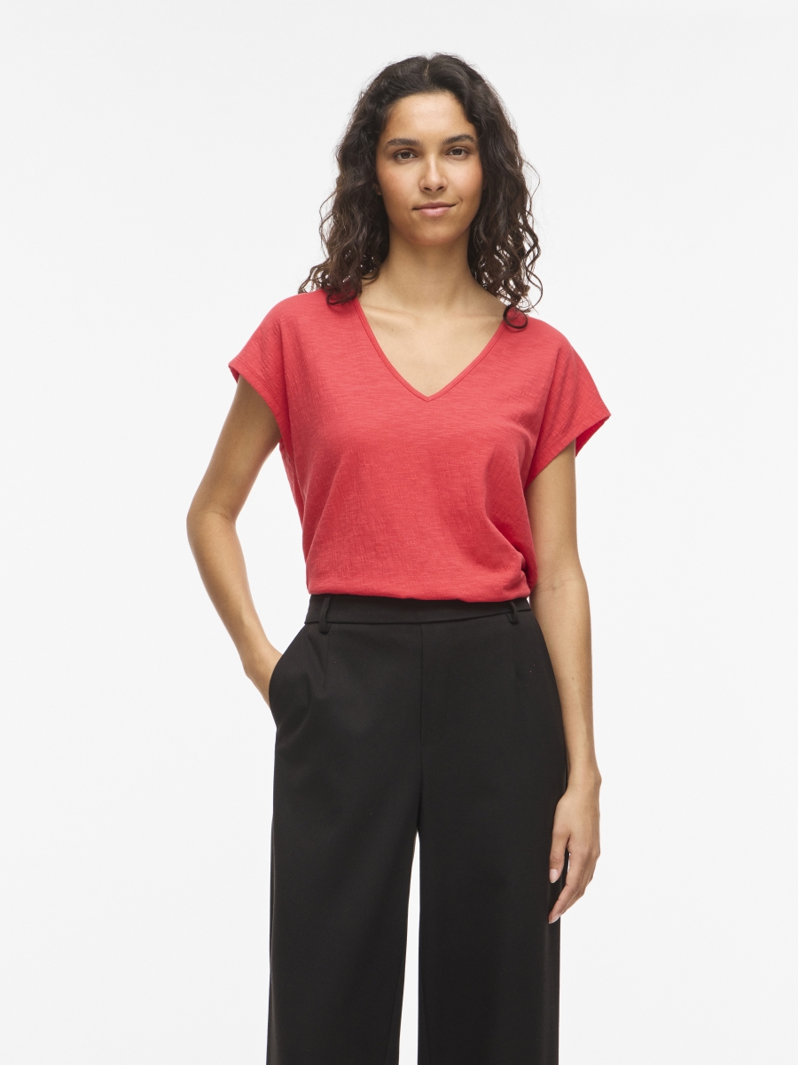 ViSyma V-neck top hibiscus