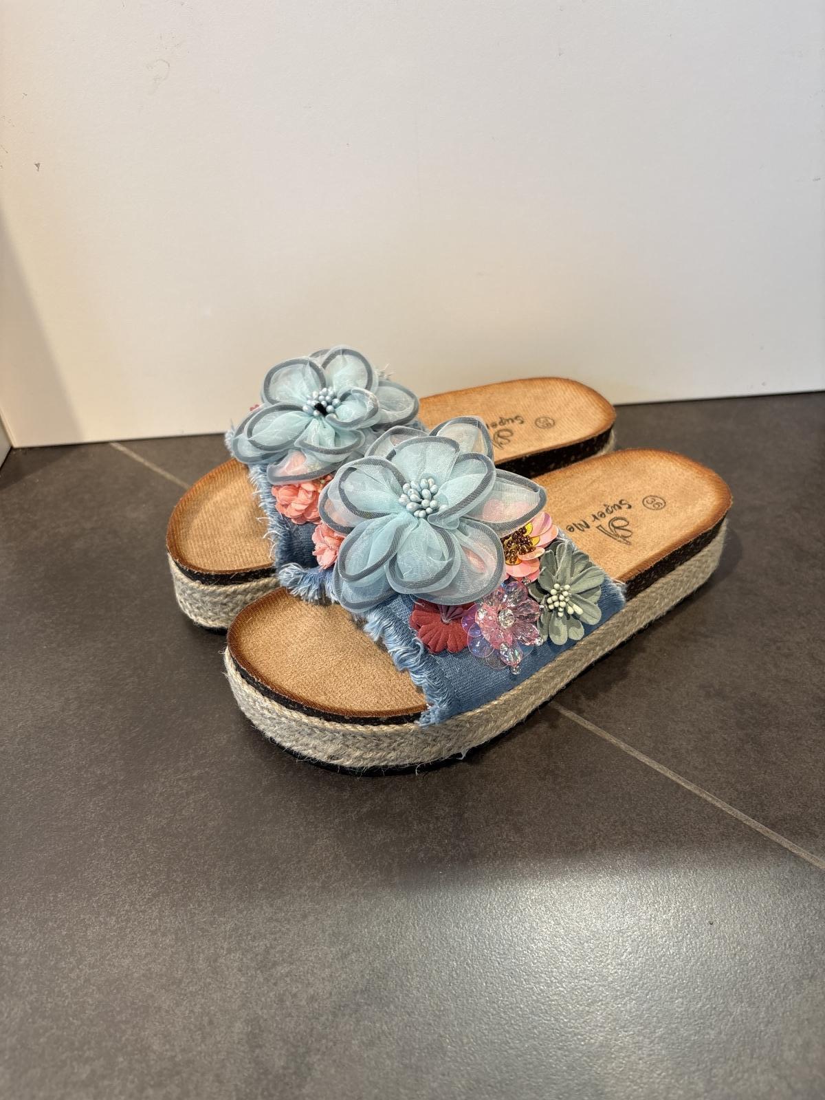 Flower sleffer jeans