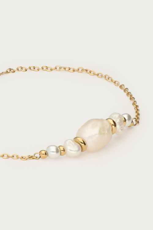 Armband met natuurlijke parels GOUD
