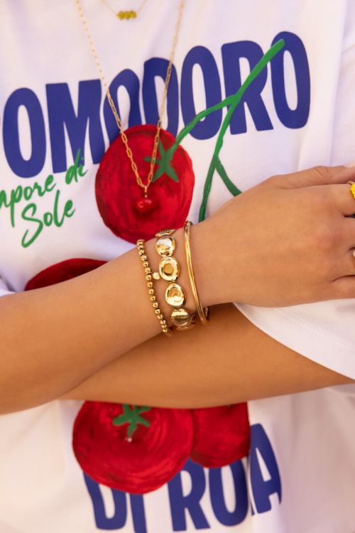 Ciao bangle met cirkels GOUD