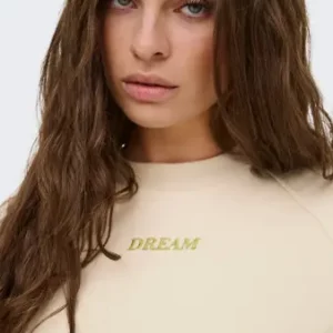 JDYOLIVIA 2/4 SWEATSHIRT Oatmeal