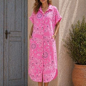 Jurk Paisley met knopen TU