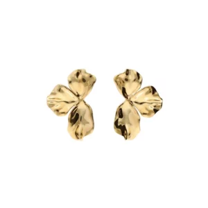 Oorbellen half flower GOUD