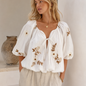 Ballonblouse flower TU