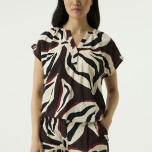 Top met print hazel bloom