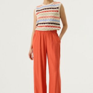 oranje broek op elastiek