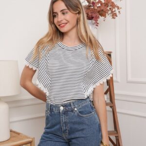 stripe tshirt kapmouw