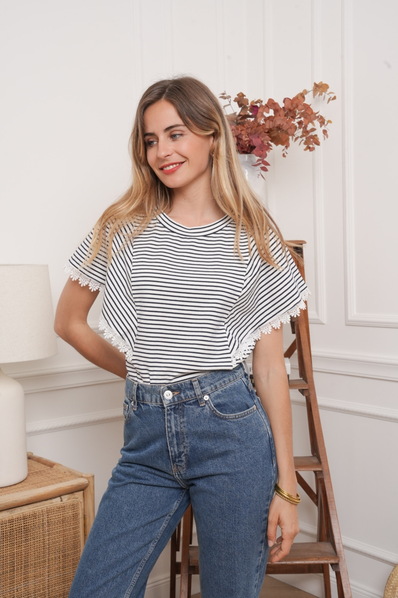 stripe tshirt kapmouw