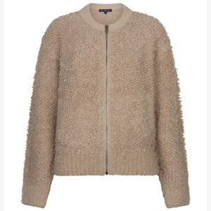 Bomber knit boucle Latte