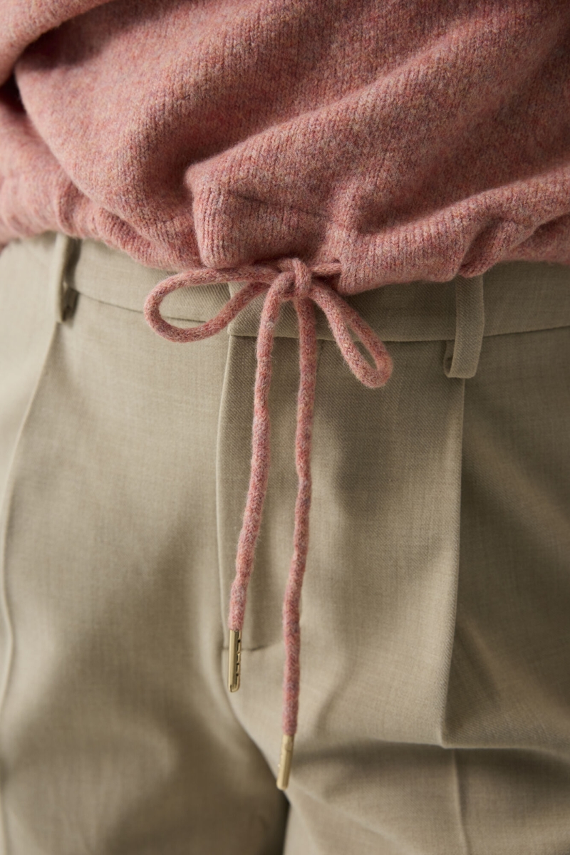 Zachte pull met trekkoord coral dust