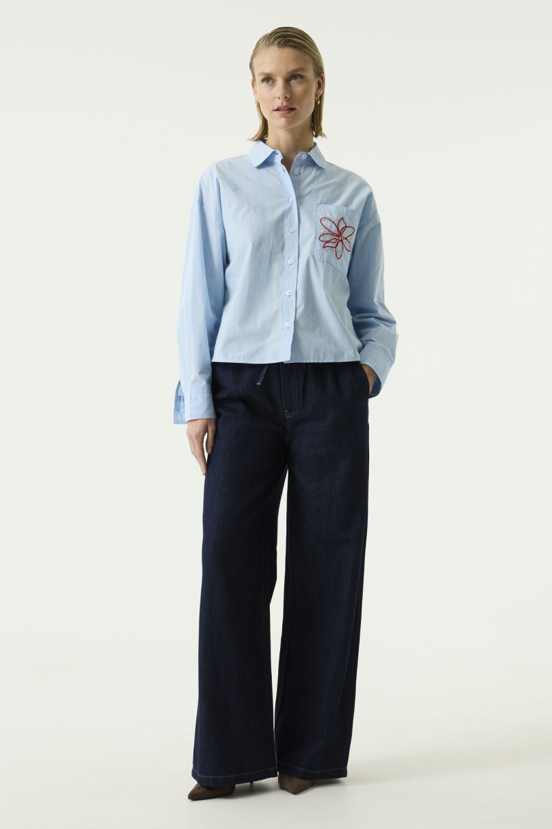 soepele losvallende jeans rinsed