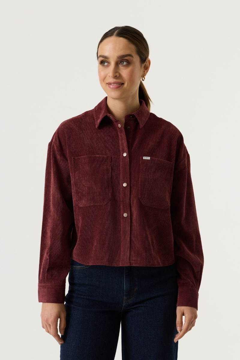 Corduroy blouse rosewood