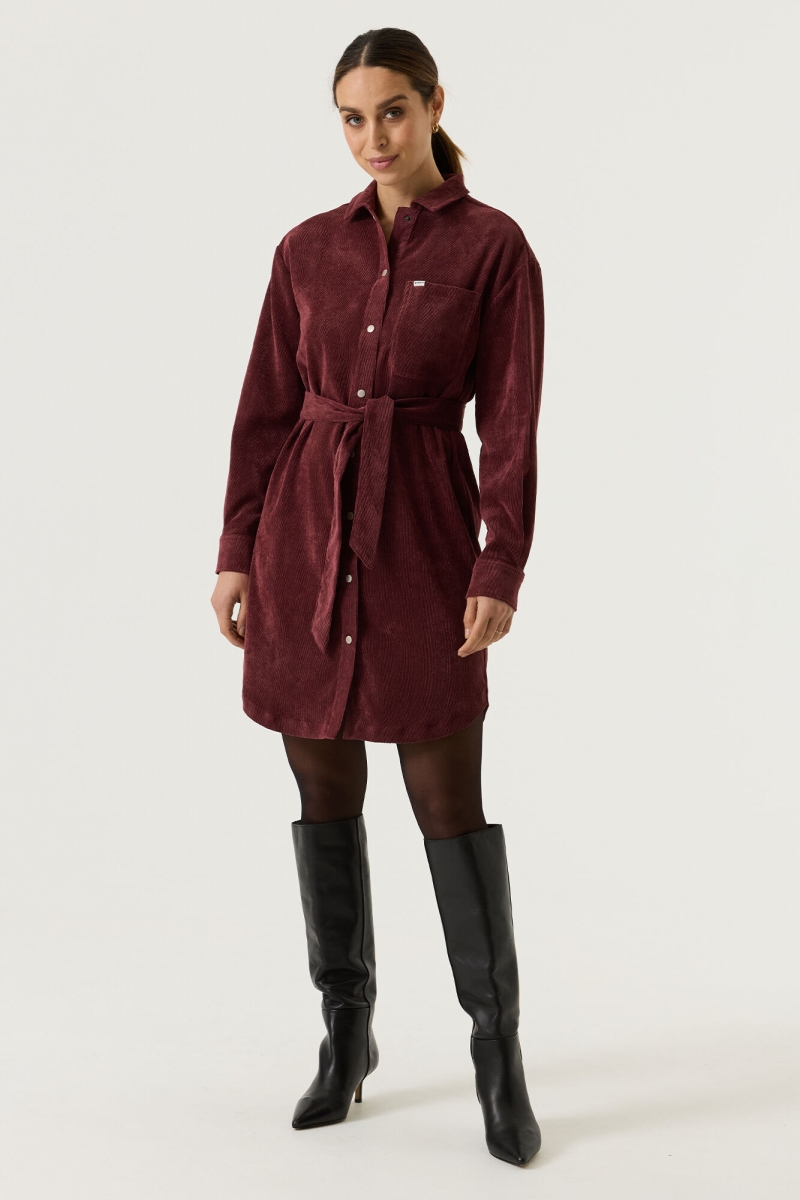 Corduroy dress rosewood