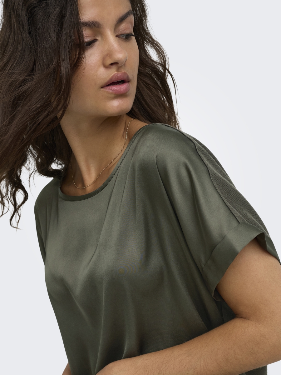 JDYFIFI S/S TOP Black Olive