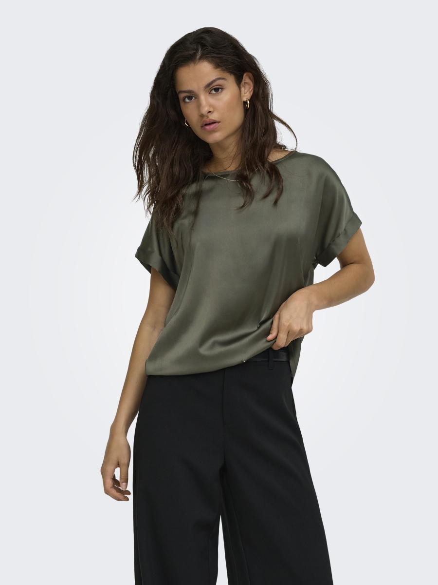 JDYFIFI S/S TOP Black Olive