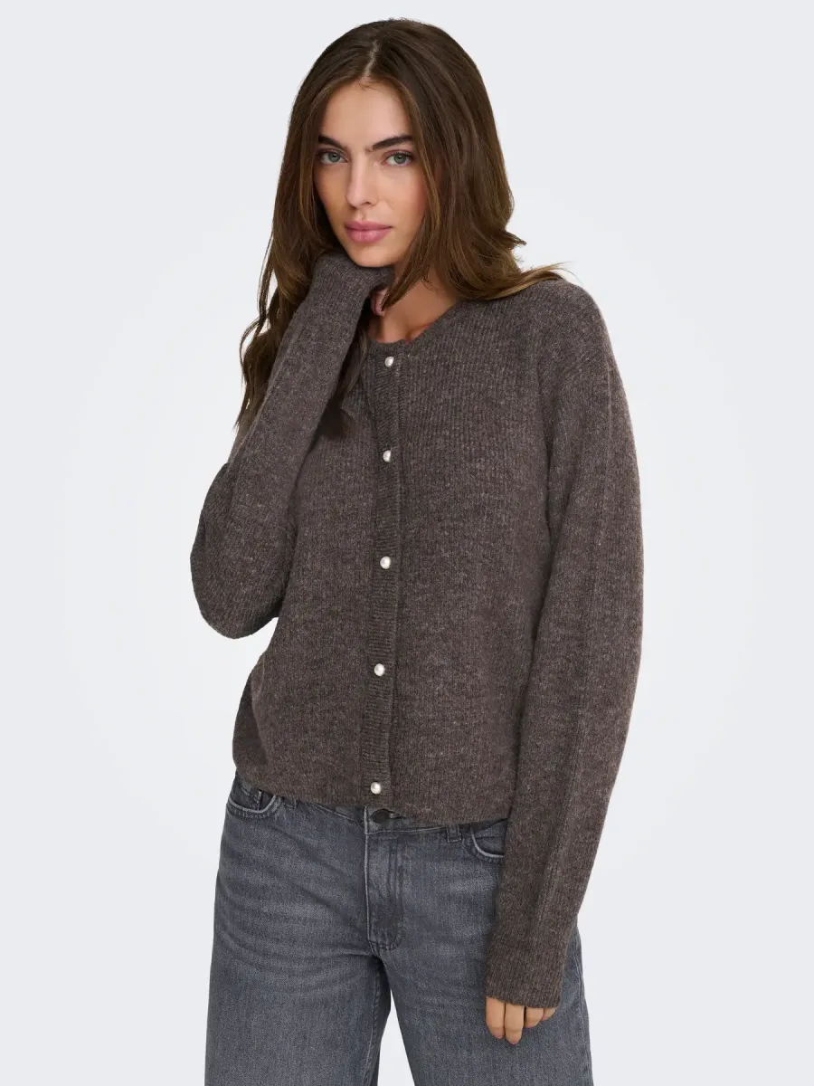 JdyLumi button cardigan bracken melange