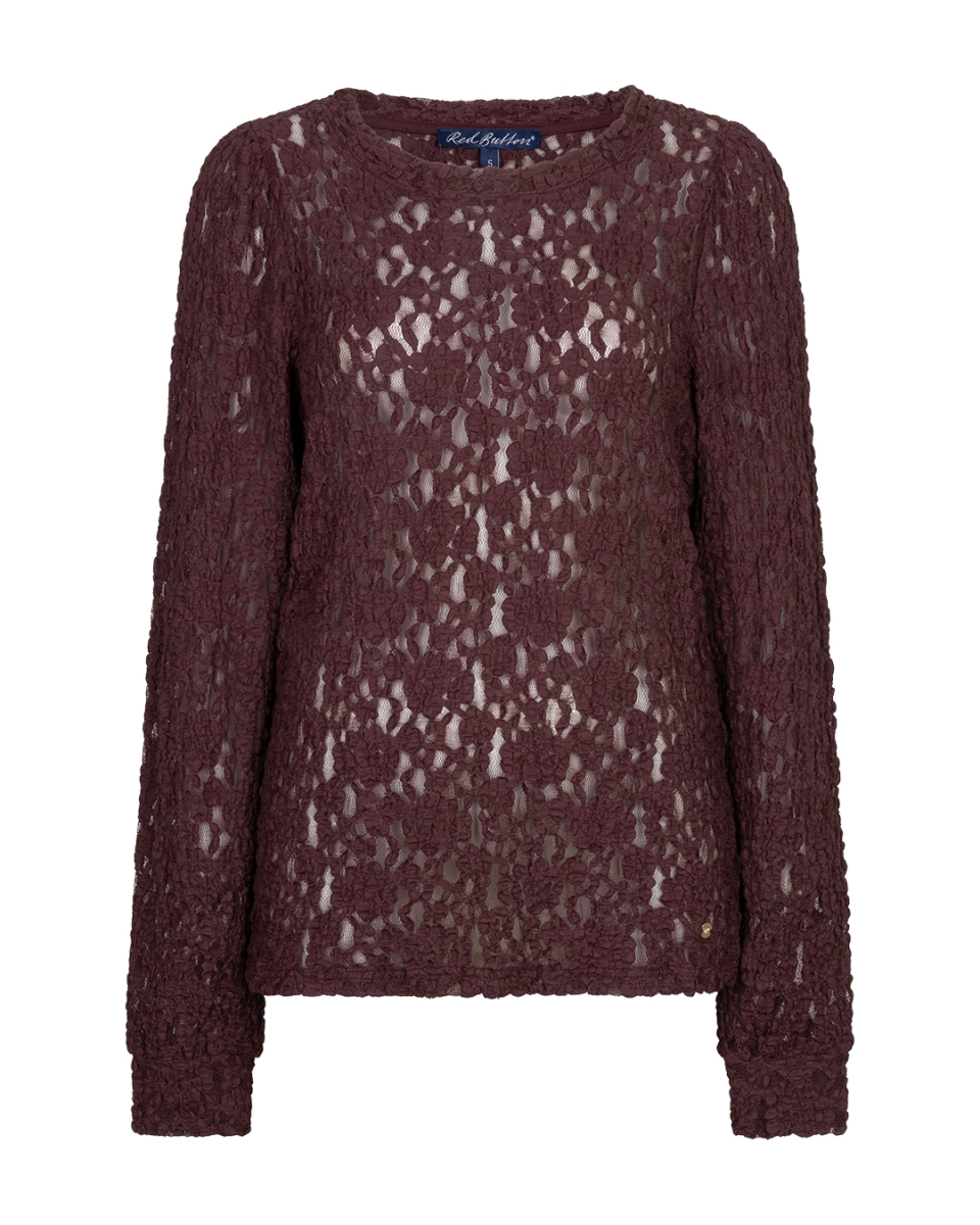 Top lace burgundy
