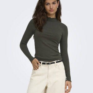 Jdyfransiska highneck top black olive