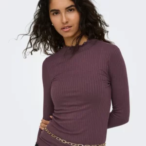 Jdyfransiska highneck top plum