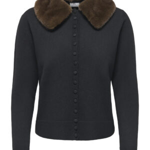 Jdytalia faux fur collar black