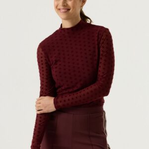 allover print dots rosewood